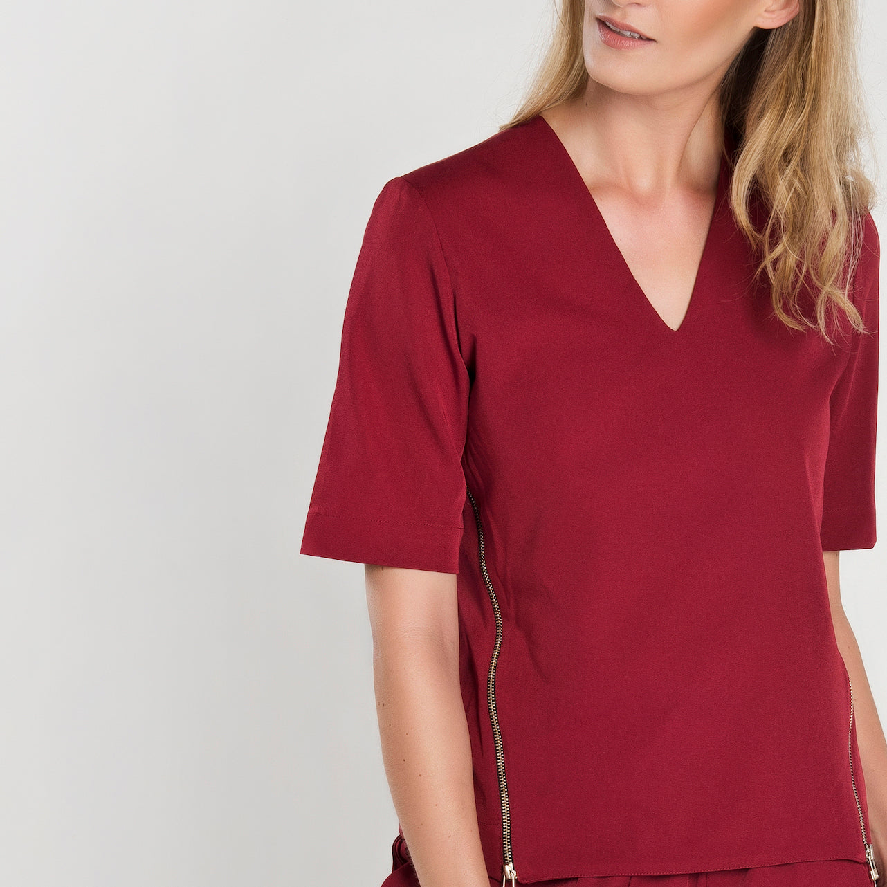 Blusa Scrub Zip