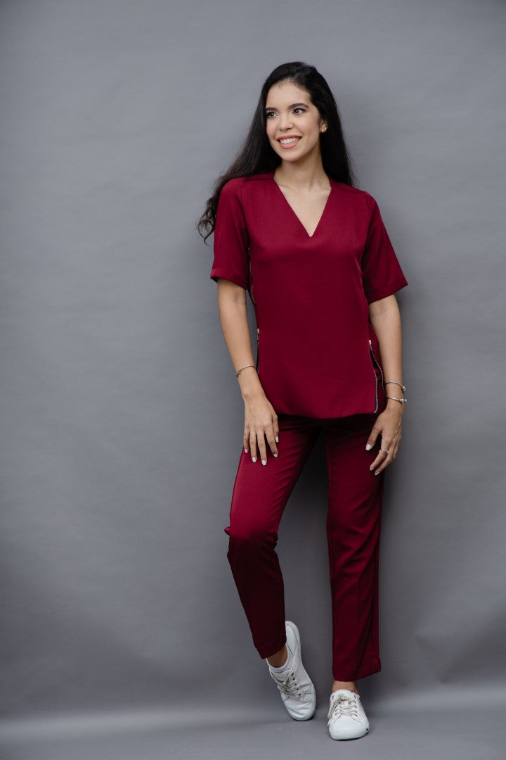 Pantalón Scrub Zip