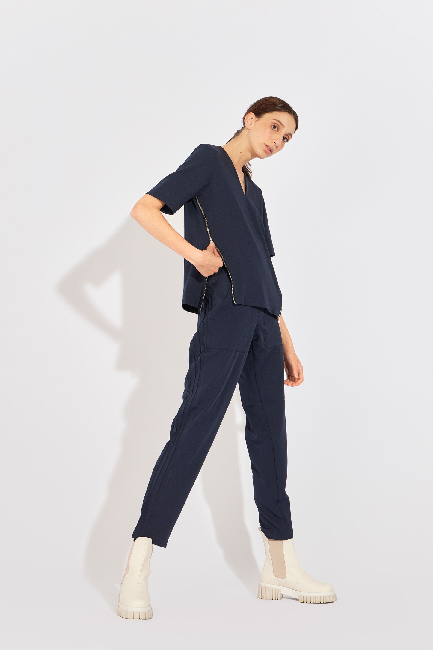 Pantalón Scrub Zip