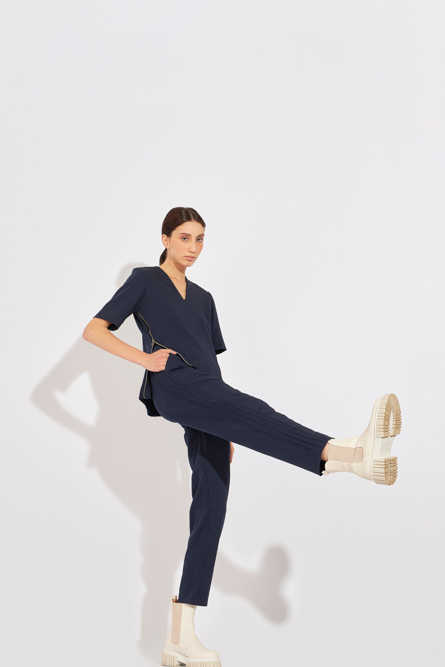 Pantalón Scrub Zip